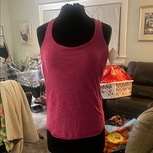 Lululemon Pink Sleeveless Fitted Tank Top